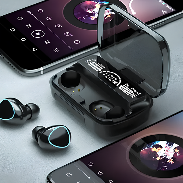 Căști Bluetooth Cu Boxă De Încărcare LED